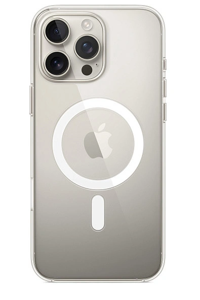 Накладка Clear Case with MagSafe для iPhone 16 Pro, Прозрачная. Фото 1