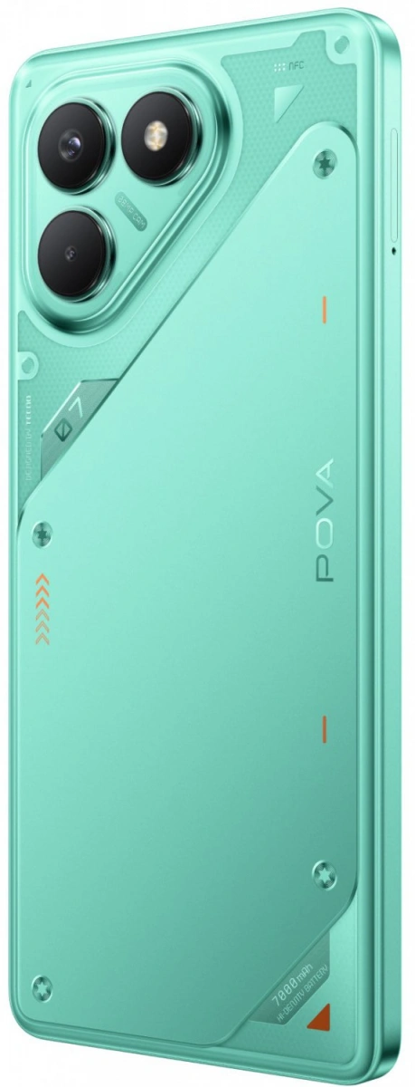 Смартфон Tecno Pova 7 Neo 8/256Gb Neon Cyan (LJ6). Фото 4