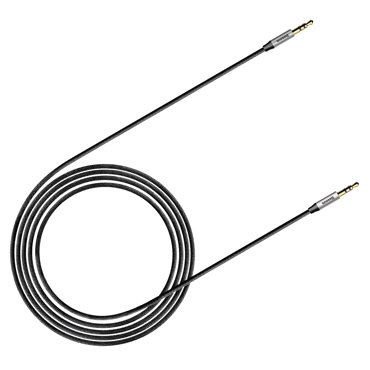 Кабель AUX Baseus Yiven Audio Cable M30 1.5м, Чёрный (CAM30-CS1). Фото 3