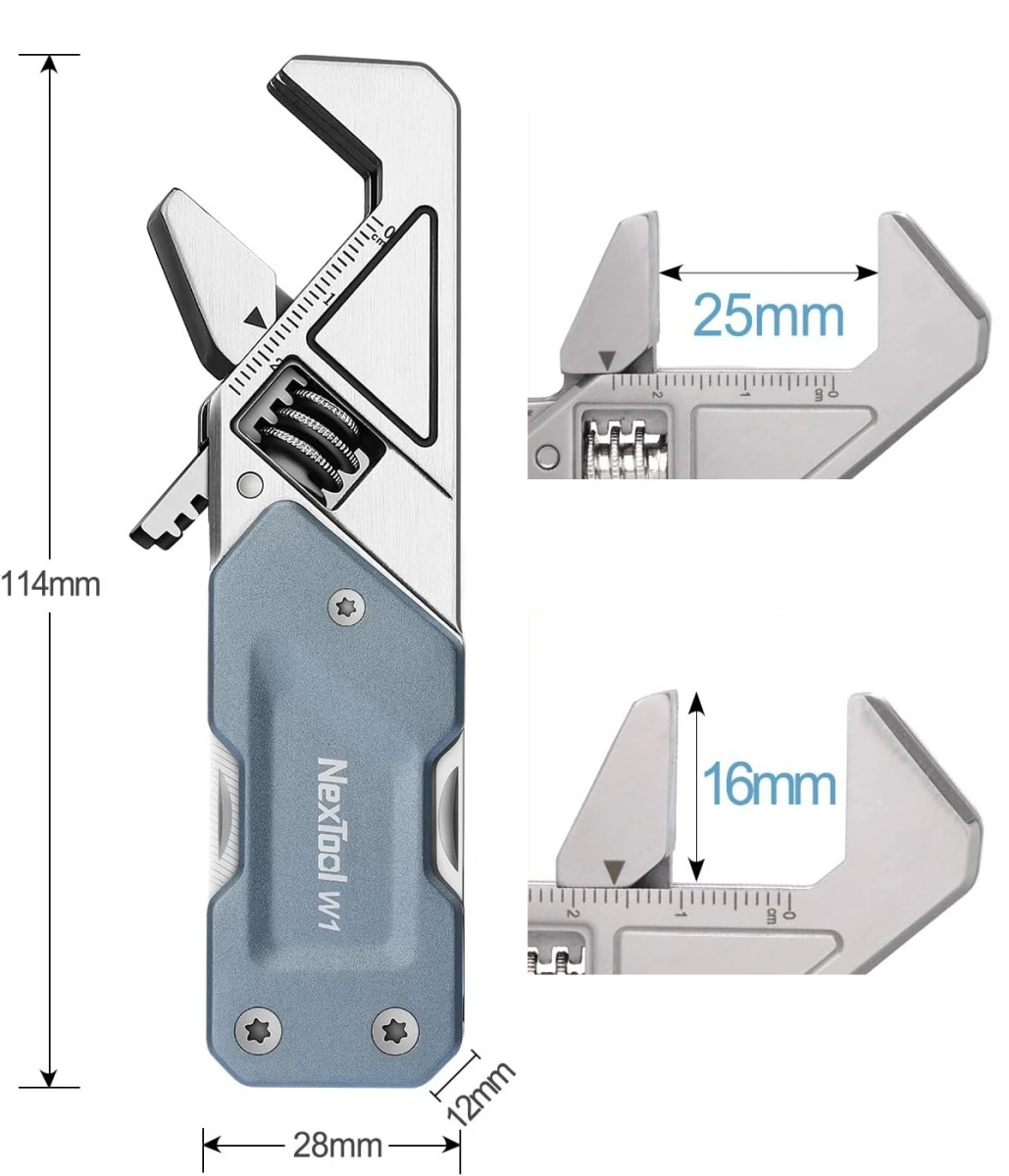Мультитул XiaoMi NexTool Light Duty Wrench W1 NE20238. Фото 4