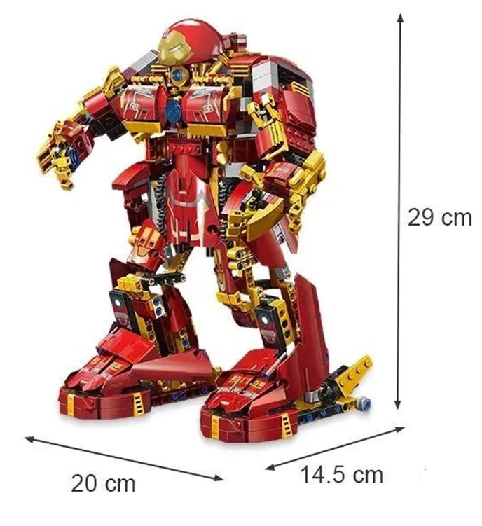 Конструктор Mould King Robot 15039. Робот Халкбастер, 1000 деталей, пульт ДУ, двигатель.. Фото 3