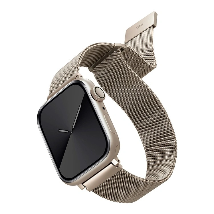 Ремешок Uniq Dante Strap Mesh Steel для Apple Watch 38/40/41/42мм, Starlight (41MM-DANSLGT). Фото 1