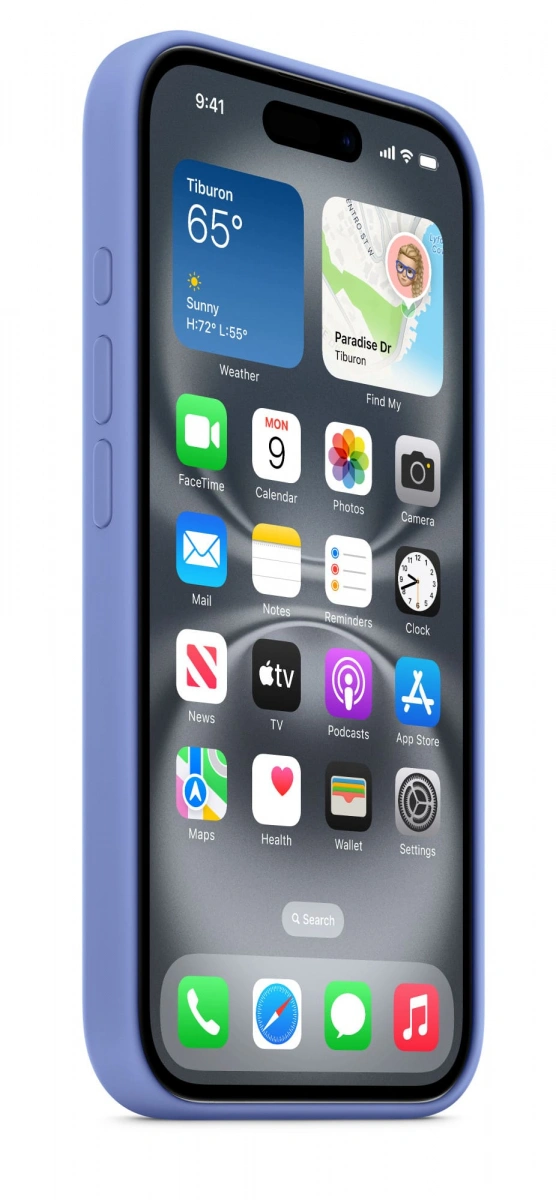 Накладка Silicone Case With MagSafe для iPhone 16, Periwinkle. Фото 2