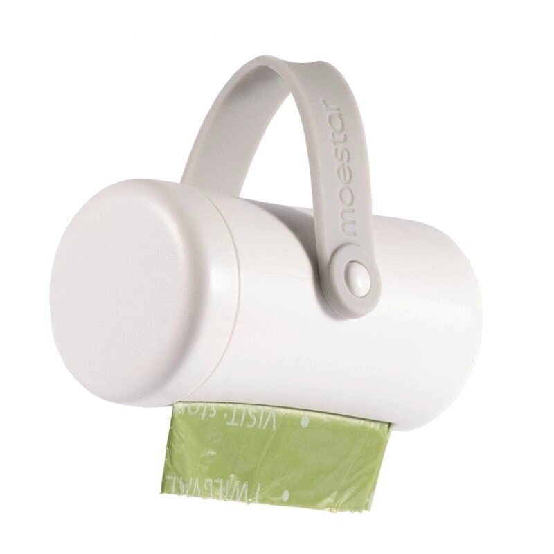 Контейнер с пакетами Moestar GO! Pet Poop Bag Holder для выгула собак, Белый (MS0090004). Фото 1