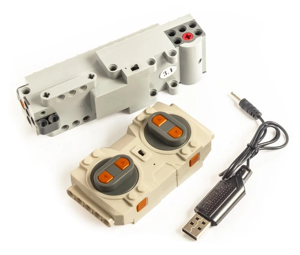 Конструктор Mould King Models 15006. Dodge Challenger желтый, 545 деталей, пульт ДУ, двигатель. Фото 4