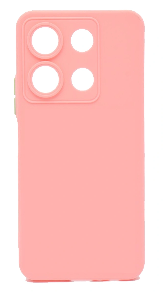 Накладка Silicone Case Logo для Infinix Note 30i, Пудровая. Фото 1