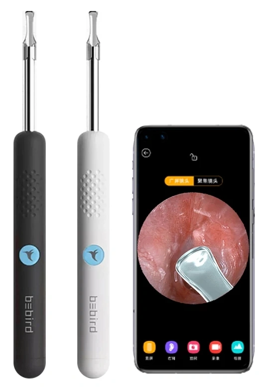 Умная ушная палочка Bebird Smart Visual Ear Rod R1, Чёрная. Фото 2