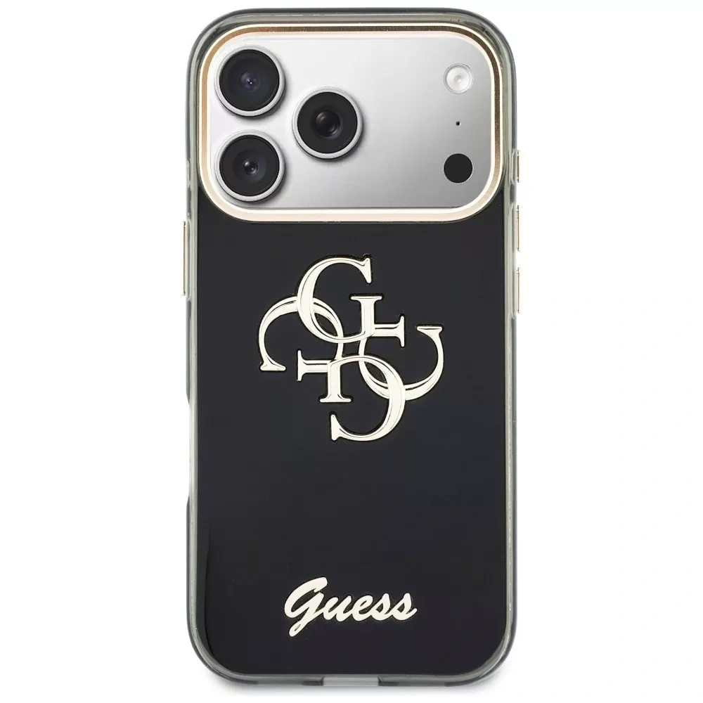 Накладка Guess для iPhone 18 Pro / 17 Pro IML 4G Big and Script metal logo & Cam Hard, Black (GUHCP18L5HC4MLSK). Фото 3