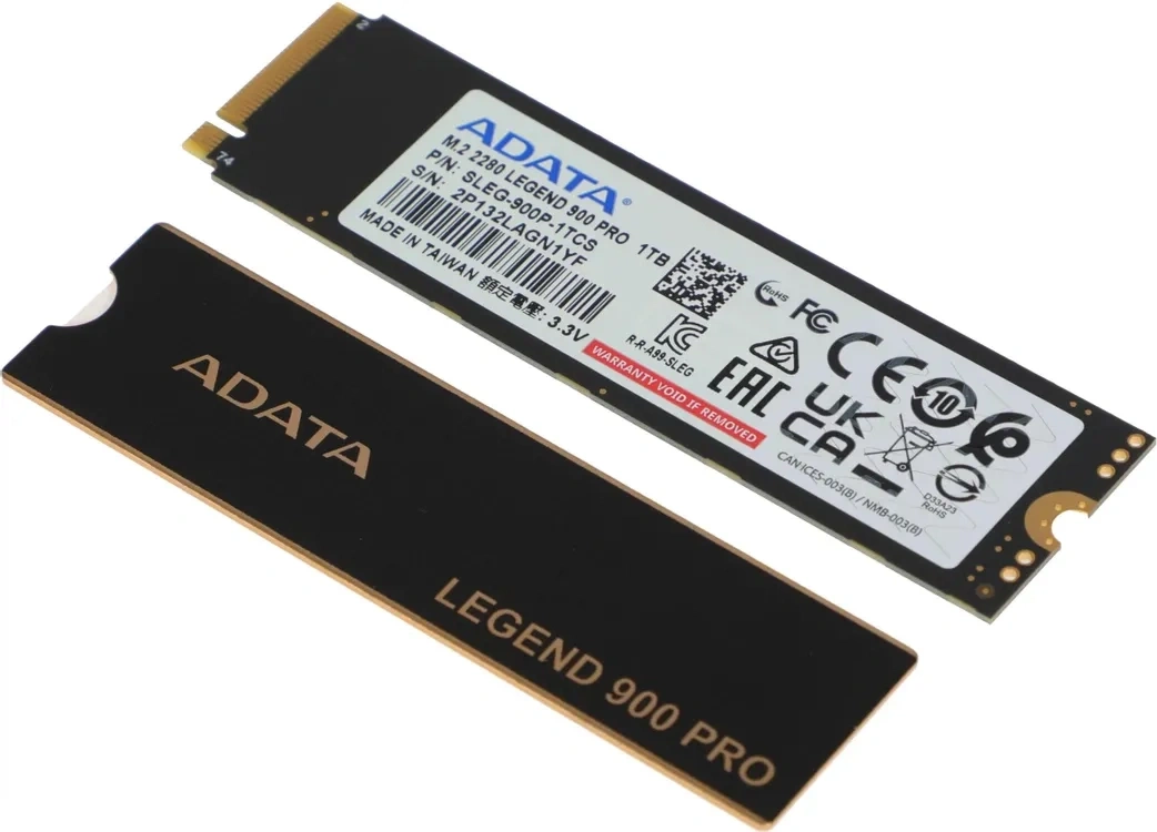 SSD накопитель A-Data Legend 900 Pro 1ТБ, M.2 2280, PCIe 4.0 x4, NVMe, M.2 (SLEG-900P-1TCS). Фото 6