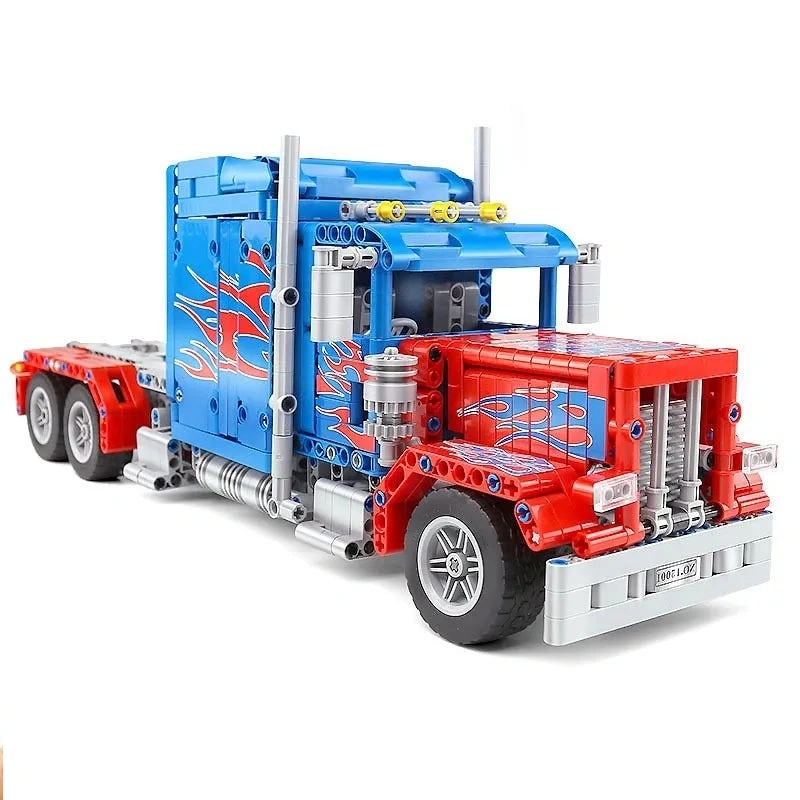 Конструктор Mould King Power Brick 15001. Грузовик Peterbilt, 839 деталей, пульт ДУ, двигатель. Фото 2