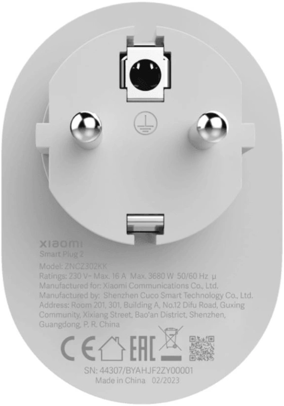 Умная розетка XiaoMi Smart Plug 2, White (ZNCZ302KK). Фото 5