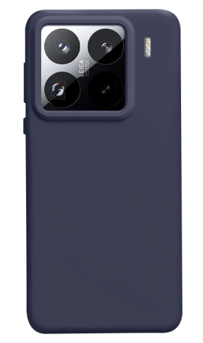 Накладка Silicone Case для Xiaomi 15, Тёмно-синяя. Фото 1