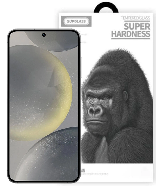 Защитное стекло SupGlass 3D XC-11 для Samsung S24 Plus, Чёрное. Фото 1