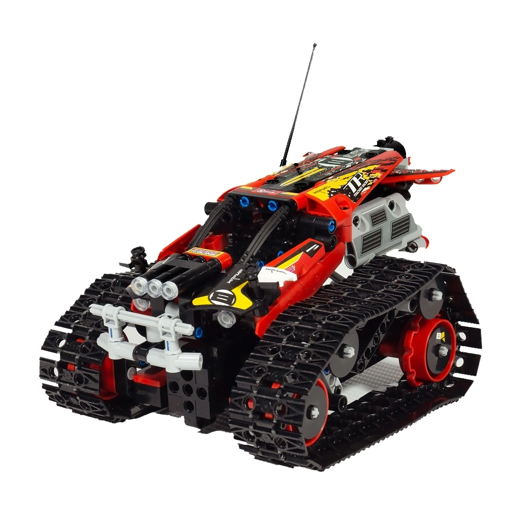 Конструктор Mould King Technique 13036. Трюковый вездеход красный, 391 деталь, пульт ДУ, двигатель. Фото 3