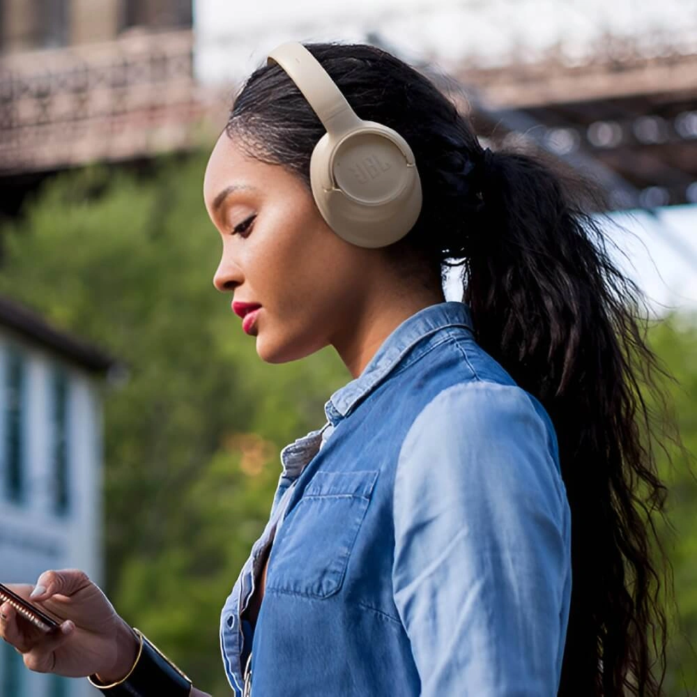 Беспроводные наушники JBL Tune 730BT, Бежевые. Фото 8