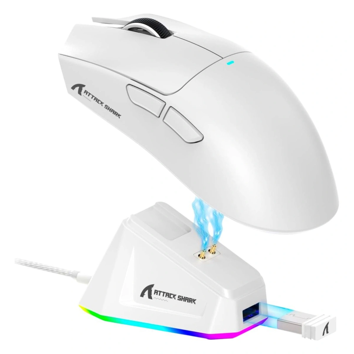 Мышь беспроводная Attack Shark X11 Huano Switch, Белая. Фото 1