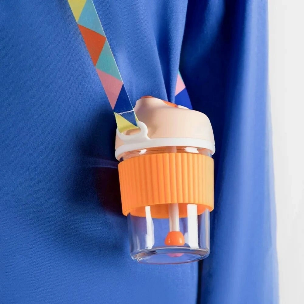 Термокружка Kiss Kiss Fish Rainbow 365ml, Yellow Gray (G-U36W). Фото 2