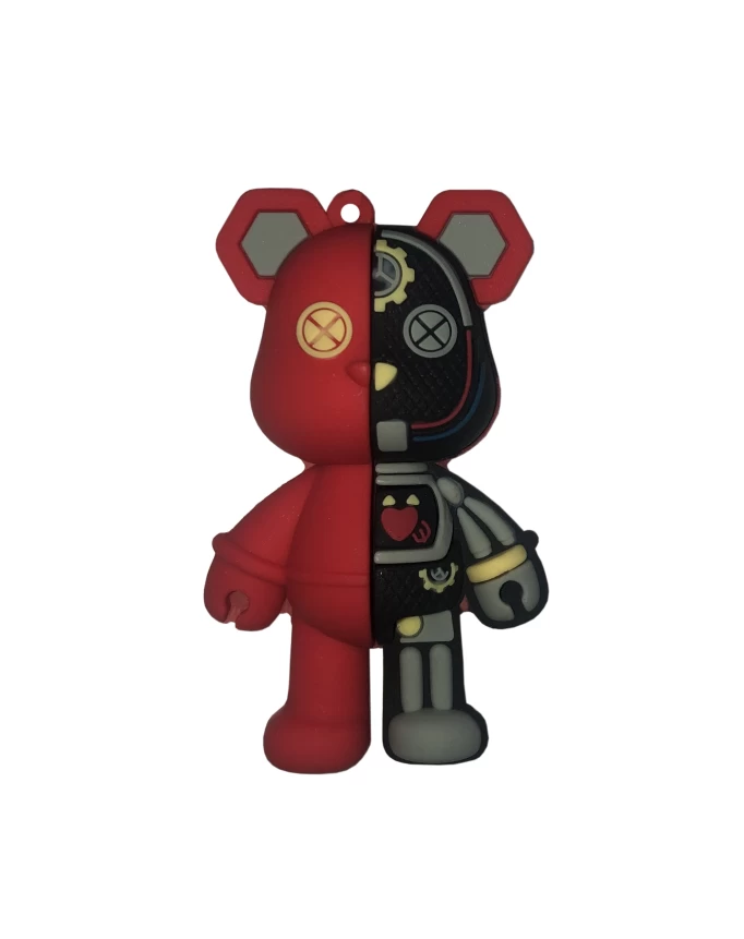 Брелок OStock Design Hero Silicone (Bear Frankenstein), Красный