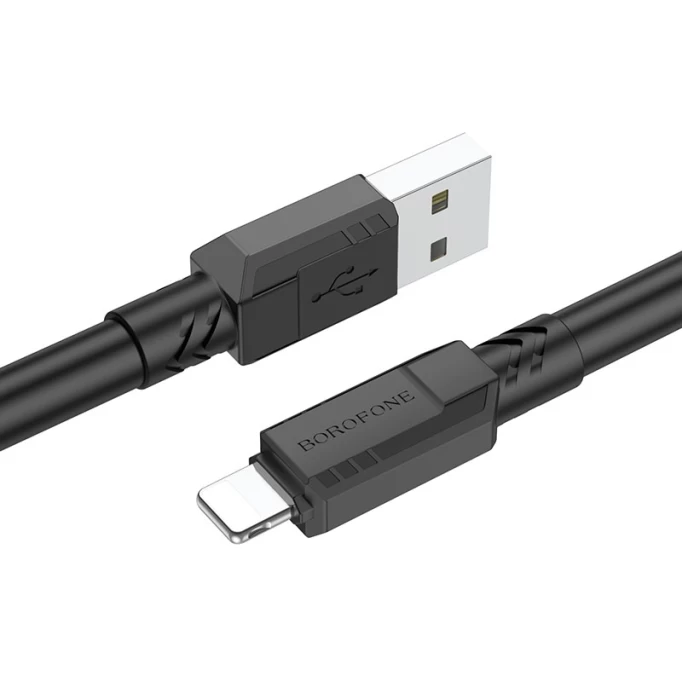 Кабель Borofone BX81 Goodway Charging USB for Lightning 1м, Чёрный