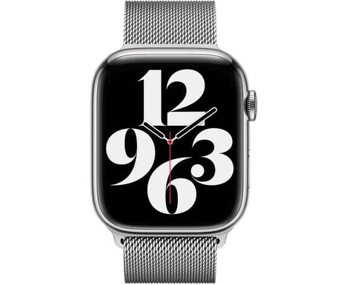 Apple Watch Series 9, 45 мм, нержавеющая сталь Silver, ремешок "Миланская петля" (MRPJ3)