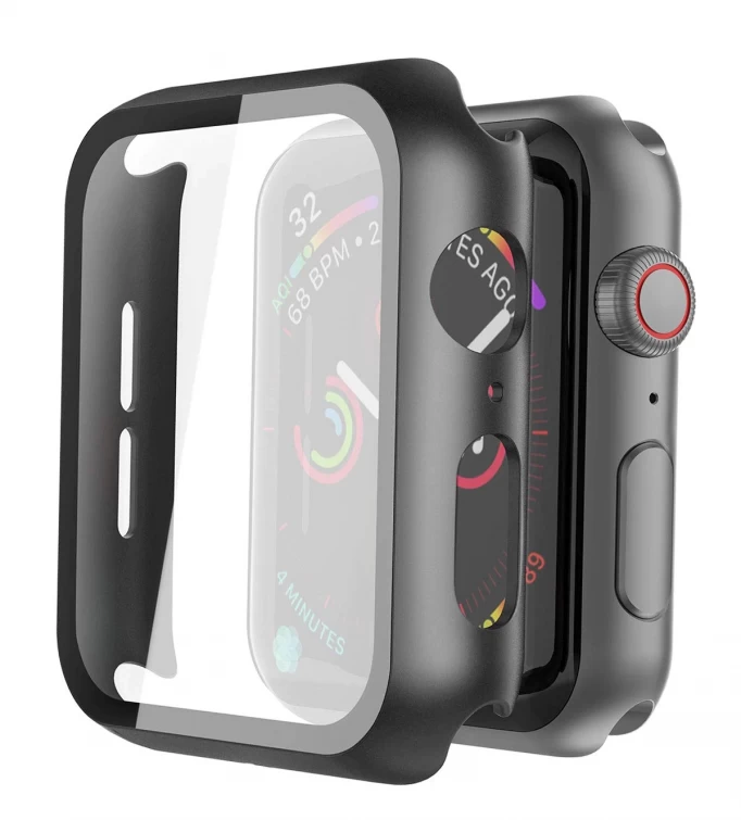 Клип-кейс для Apple Watch 42mm защита 360°, Чёрный