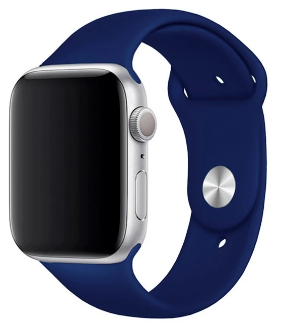 Ремешок для Apple Watch 42мм силикон, Тёмно-синий