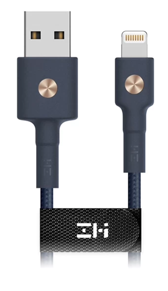 Кабель ZMI Lightning to USB-A 2m, синий (AL833)