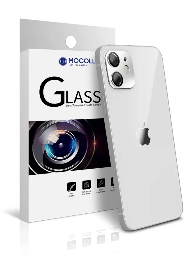 Защитное стекло для камеры Mocoll 2.5D Phone 12, Белое