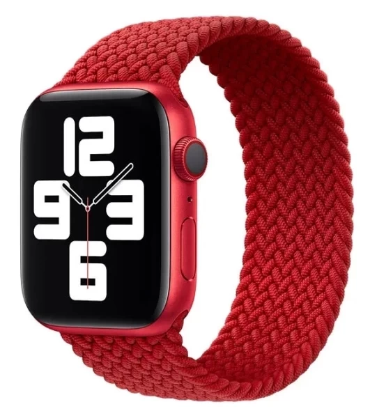Ремешок Braided Solo Loop для Apple Watch 38мм (S), Красный