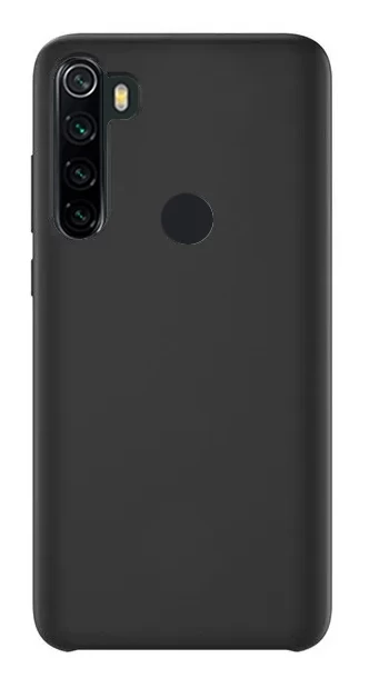 Накладка Silicone Case для Redmi Note 8, Чёрная