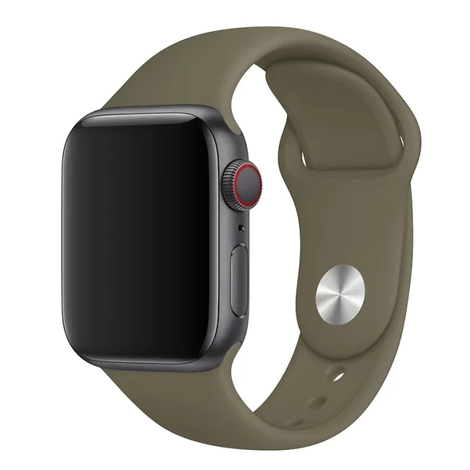 Ремешок для Apple Watch 42мм силиконовый, Хаки