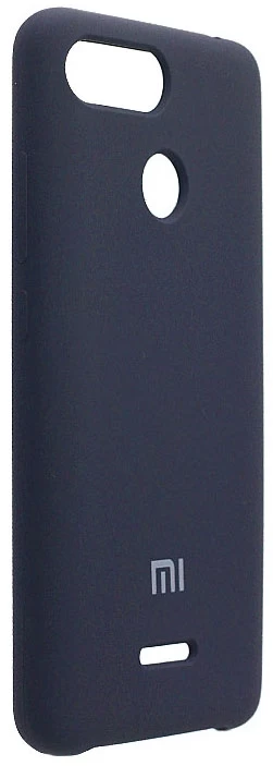 Накладка Silicone Case для XiaoMi Redmi 6, тёмно-синяя
