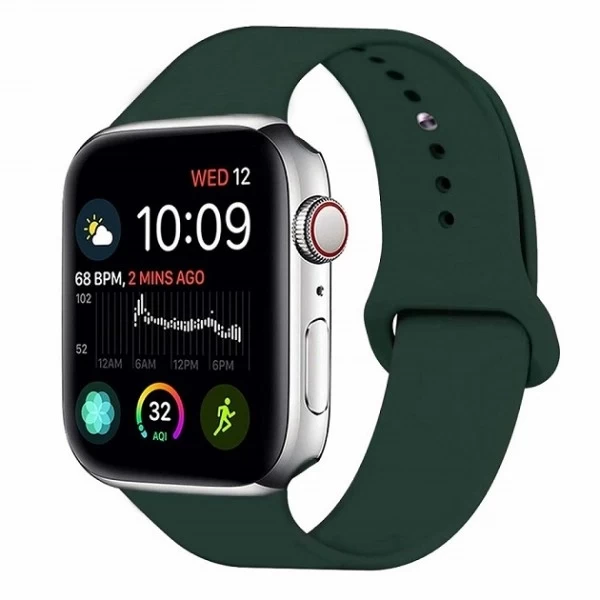 Ремешок для Apple Watch 42мм силиконовый, Бузинный