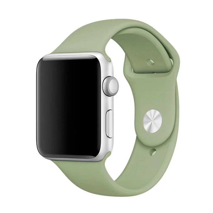 Ремешок для Apple Watch 38мм силиконовый, Оливковый