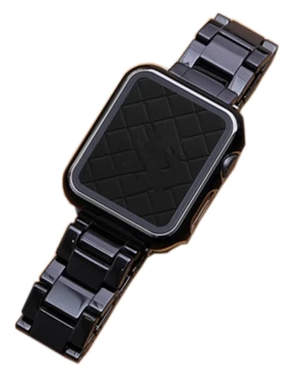 Ремешок Ceramics Block для Apple Watch 38мм, Чёрный