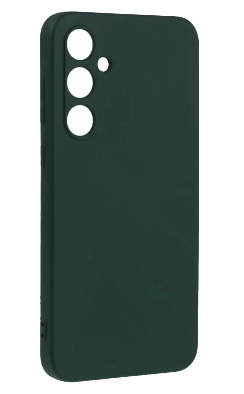 Накладка Silicone Case для Samsung Galaxy A55 5G, Тёмно-зелёная