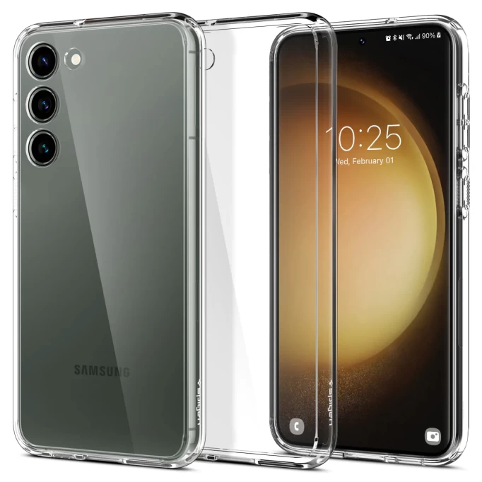 Накладка Spigen Ultra Hybrid для Samsung Galaxy S23, Прозрачная (ACS05714)
