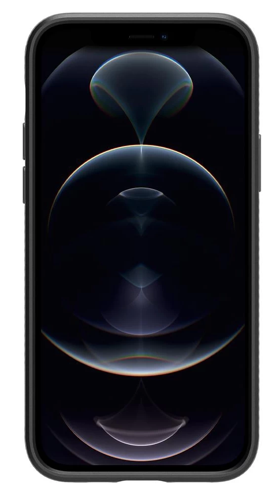 Накладка Spigen Liquid Air для iPhone 12 Pro / iPhone 12, Матовый чёрный (ACS01701)