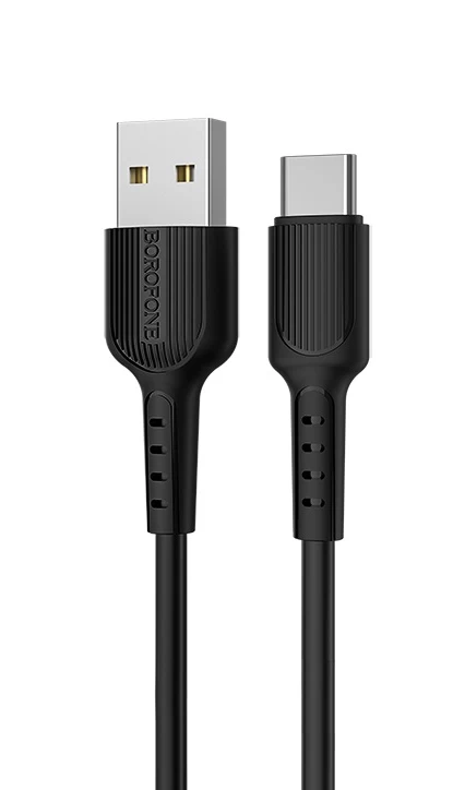 Кабель Borofone BX16 Easy Charging USB for Type-C 2A 1м, Чёрный