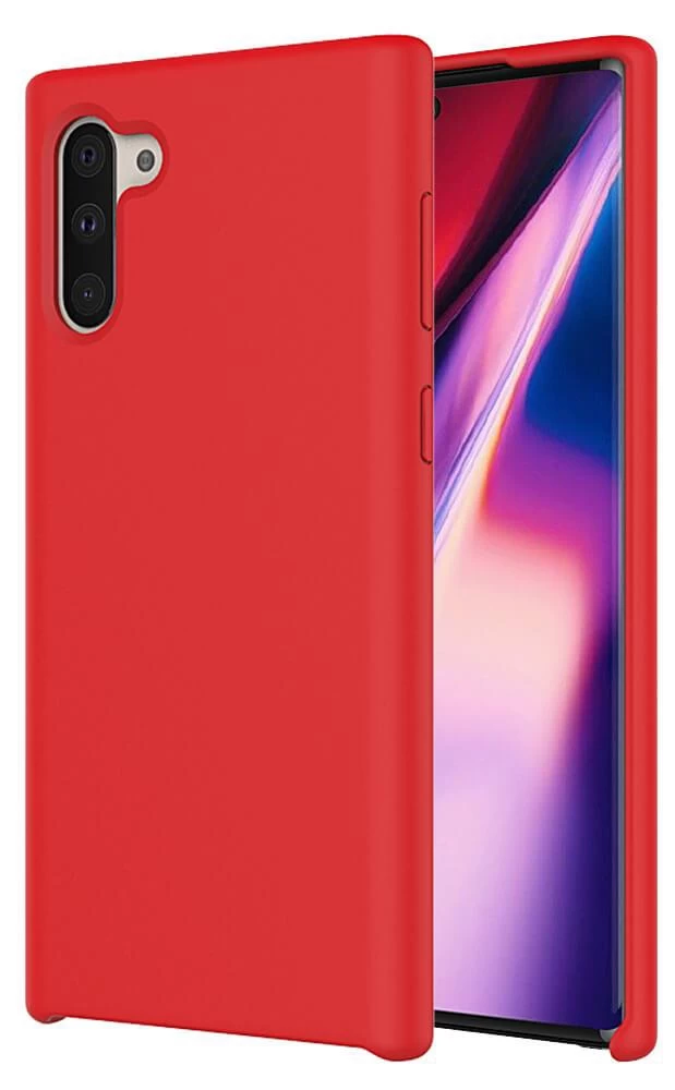 Накладка Silicone Cover для Samsung Galaxy Note 10, Красная