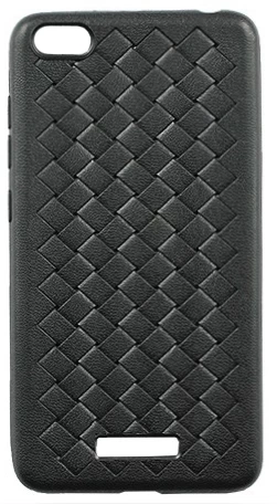 Накладка "плетёная" для XiaoMi Redmi 6A силикон, Чёрная