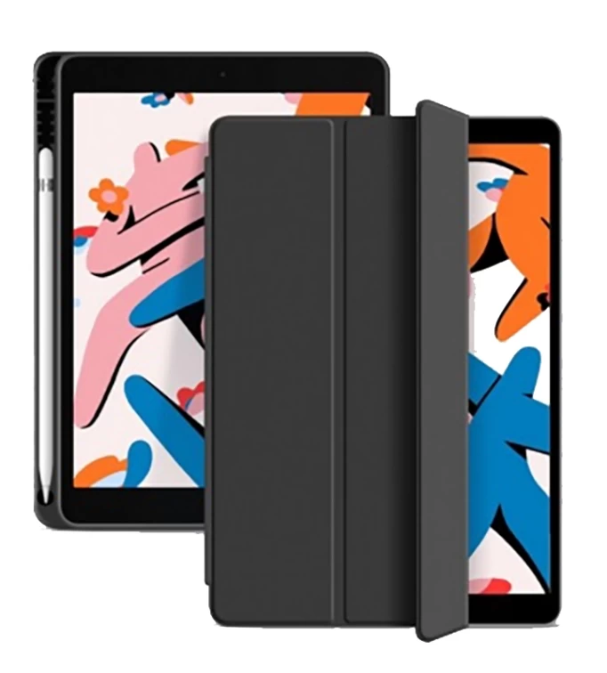 Чехол Smart Case With Pensil Holder для iPad Pro 12.9" (2020/2021), Чёрный