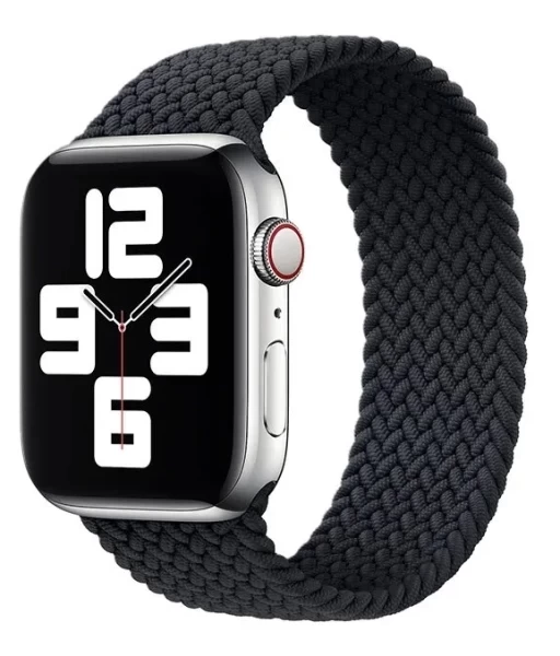 Ремешок Braided Solo Loop для Apple Watch 38мм (S), Чёрный