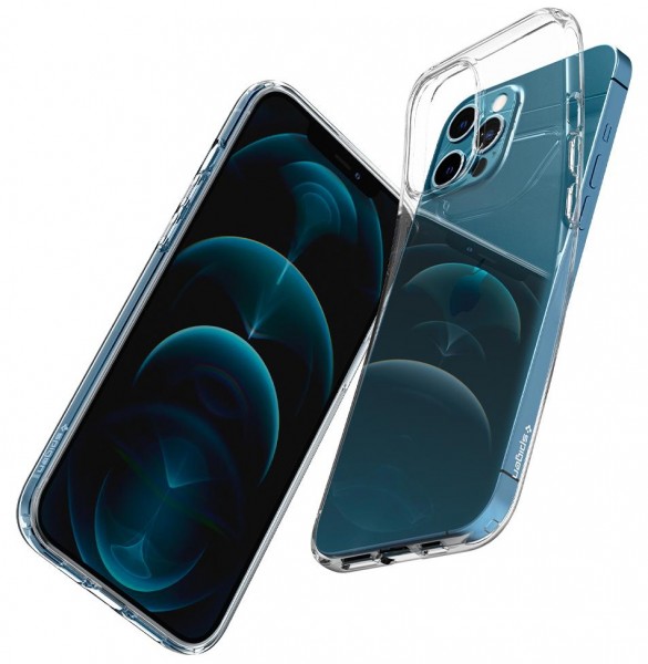 Чехол Spigen Liquid Crystal для iPhone 12 Pro / iPhone 12, Кристально-прозрачный (ACS01697)