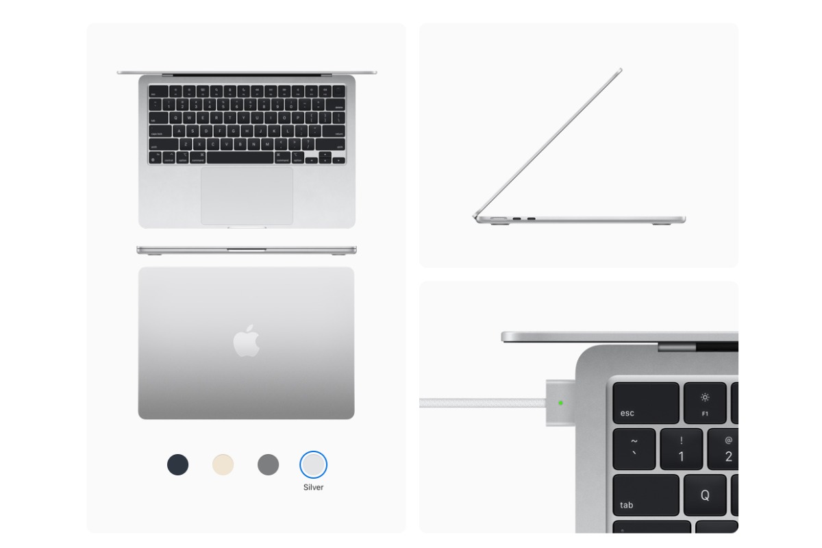 Apple MacBook Air 2022 512Gb Silver (MLY03) (M2 8C, 8 ГБ, 512 ГБ SSD)